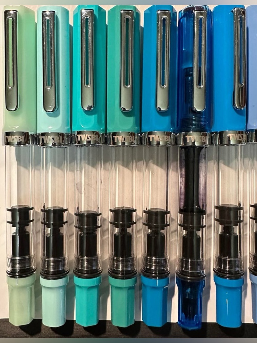 Twsbi Eco Turquoise with Transparent Barrel Fountain Pen - Picture 12 of 12